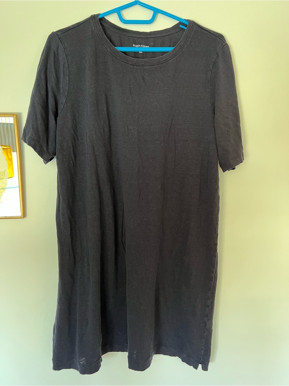 Organic Linen Eileen Fisher Blue Tunic